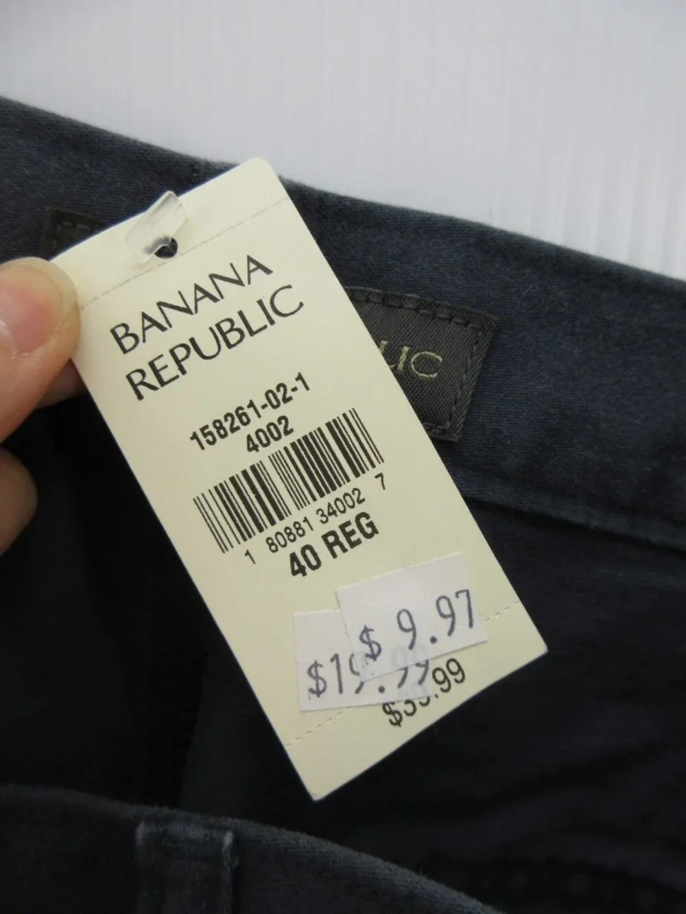 VGT Banana Republic Pants 40X32 Navy Field Baggy Utility Button Fly NEW